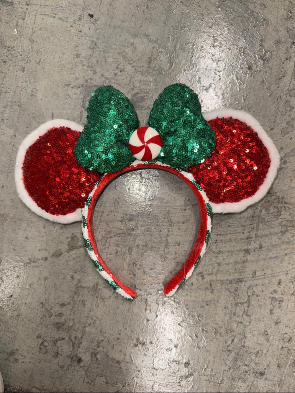 Christmas Minnie Ear Headband